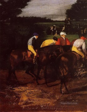 Jinetes en Epsom 1862 Edgar Degas Pinturas al óleo